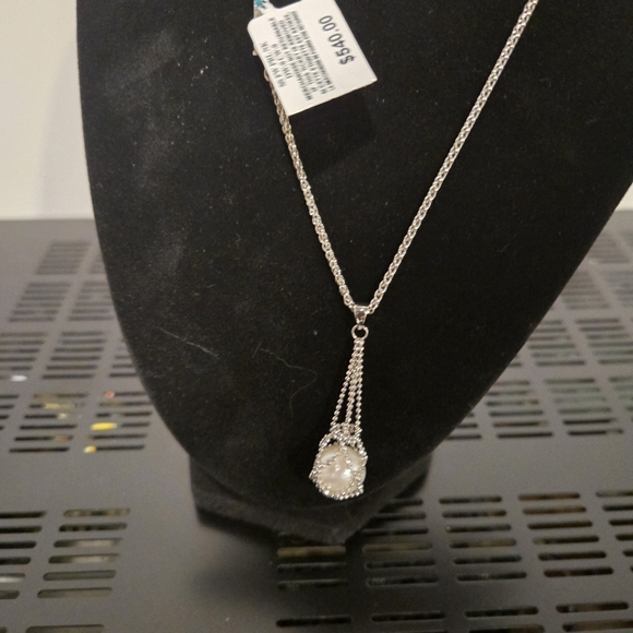 Gorgeous necklace freshwater pearl and silver - Picture 5 of 6